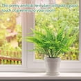thumbnail image 4 of Luxtrada 2/6Pcs Artificial Boston Fern Greenery Fake Plants Outdoor UV Resistant Plants Faux Fern for Outdoors Hanging Planter Decor, 4 of 9