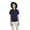 Dk Navy/ Dk Chrc, variante sur Harriton Chemise à Manches Courtes Flash IL Colorblock pour Femmes M586W