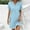 Light Blue, variant on SMihono Casual Short Sleeve Summer Dresses for Women 2025 V Neck Boho Beach Dress Mini T Shirt Sundresses Dressy Work Ouftits Watermelon Red M