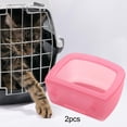 thumbnail image 6 of FITYLE 2Pcs Pet Kennel Cage Bowls Water Feeder Dish Easily to Carrier Bowl for Wire Cages or Crates for Kitty Small Animals Pink, 6 of 10