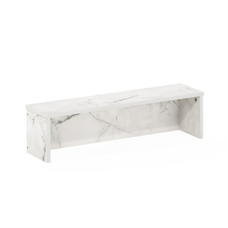 Furinno Helena 23-Inch Kitchen Counter Stackable Organizer Shelf, Marble White