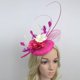 thumbnail image 2 of Sombrero de Fascinator Zulema Lino Con Velo y Flor, 2 of 8