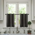 thumbnail image 2 of RUIQPGRT Kitchen Hot Sale Rod Pocket Tier Curtains for Small Window Short Room Darkening Basement Curtains Cafe Drapes 1 Panels 34 W X 24 L Inch Each Fall Room Decor, 2 of 4