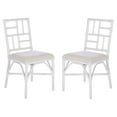 thumbnail image 2 of SAFAVIEH Christine Glam Accent Chair w/Cushion, White, Set of 2, 2 of 11