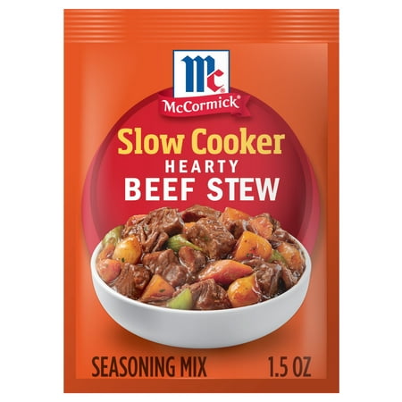 McCormick Slow Cooker Hearty Beef Stew Seasoning Mix, 1.5 oz Packet