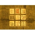 thumbnail image 1 of Ahgly Company Indoor Rectangle Oriental Yellow Modern Area Rugs, 7' x 9', 1 of 4