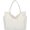 White, variant on Kukuzhu Canvas Tote Bags for Women Handbag Large Tote Purse with Multiple Pockets Canvas Shoulder Bag for Office, Travel, School