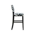 thumbnail image 4 of Riverbay Furniture 30" Microfiber & Wood Cow Print Bar Stool in Black/White, 4 of 18