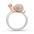 thumbnail image 2 of TopLLC Rings Rose Gold Snail With Rhinestone Opening Temperament Design Feeling Earring Pendant, 2 of 4