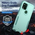 thumbnail image 3 of Xhy Moto G Stylus 5G 2021 Case with Screen Protector Military Grade Full Body Double Layer Protection Shock Drop Resistant TPU Durable Detachable for Motorola Moto G Stylus 5G 2021 Phone- Light Green, 3 of 9