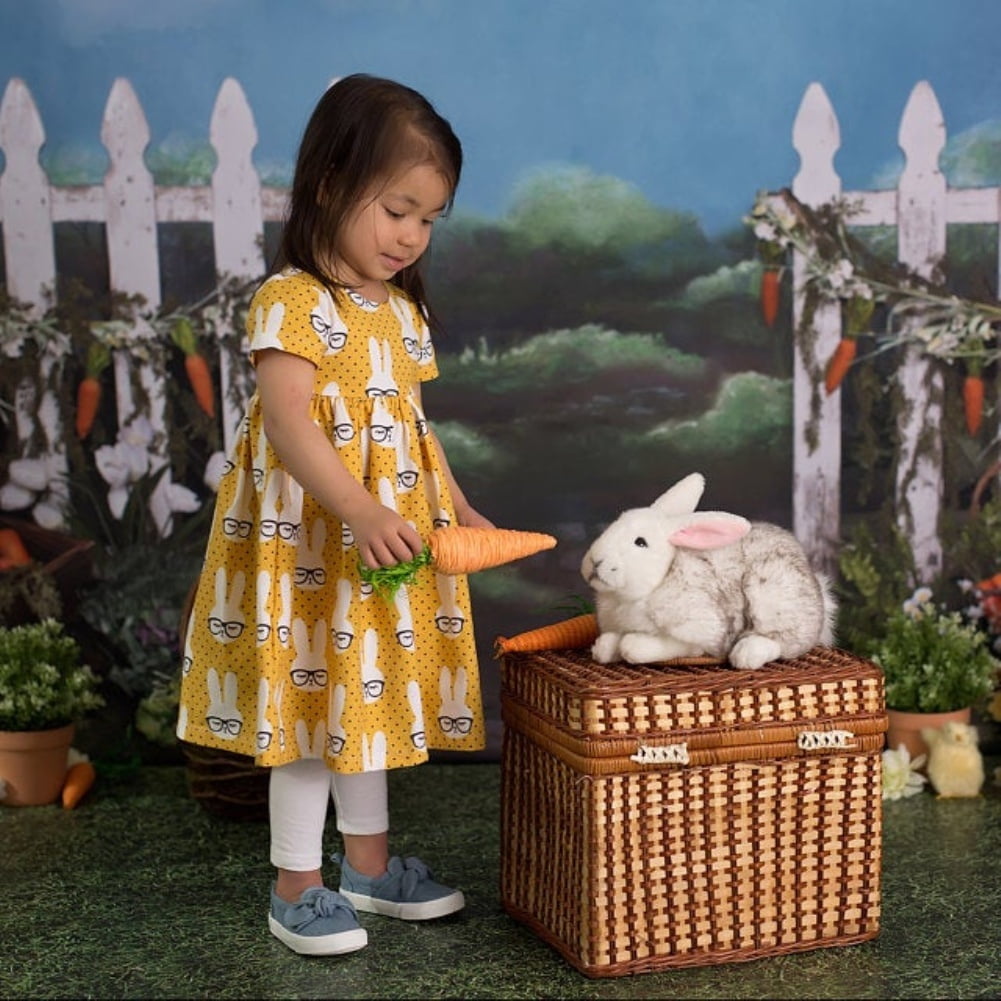 Wangsaura Summer Toddler Baby Kids Girl Dress Easter Rabbit Bunny Tutu Dress Party Clothes Purple