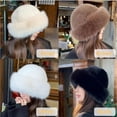 thumbnail image 7 of Women's Winter Faux Fur Bucket Hat,2026 New Fluffy Fisherman Fuzzy Bucket Hat Warm Faux Mink Plush Hat for Outdoor, 7 of 7