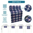 thumbnail image 7 of Table Runner Dresser Scarves 108 Inch Long,4th of July Buffalo Plaid Linen Dining Table Runners White Stars on Navy Blue Grid Tabletop Scarf for Wedding Holiday Party Kitchen, 7 of 7