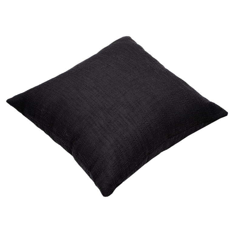 Black Solid Throw Pillows, 18x18 Inches, Set of 2 photo 7