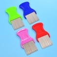 thumbnail image 3 of Lice Comb Hand-held Cleaning Pet Grooming Comb Tear Stain Remover Comb for Dogs, 3 of 10