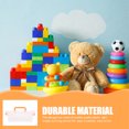 thumbnail image 4 of Orange Plastic Toy Storage Organizer with Handle for Home Use Durable Transparent Bins 5pcs, 4 of 10