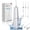 White, variant on Cordless Water Flosser Dental Teeth Cleaner with 6 Jet Tips, DIY Mode 300ML Tank IPX7 Waterproof Portable Rechargeable Water Teeth Flosser Dental Oral Irrigator for Home and Travel, Black