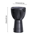thumbnail image 4 of Riwcyla Solar BT Speaker Portable Wireless Speaker African Drum Shape Flashlight Lighting Function for Indoor Beach Party Hiking Cycle Built,in Solar Panel Wireless Speaker, 4 of 6