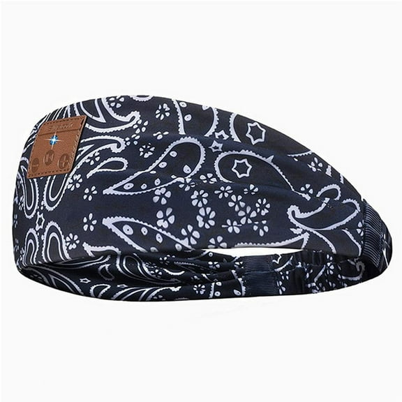 Headphones Bluetooth Compatible Sport Bandana Boho Headband Headphones HD Thin Speakers Music for Sleepers CallingYoga,A