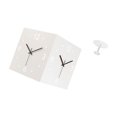 thumbnail image 6 of Double Sided Wall Clock Dollhouse Miniatures Table Non Ticking Metal Quiet Function for Restaurant Shop Play House Scene, 6 of 7