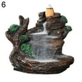 thumbnail image 2 of Ludlz Backflow Incense Holder Waterfall Incense Burner, Mountain Tower Censer Aromatherapy Ornament Home Decor Resin Mountains Rivers Incense Burners Holder Censer Aromatherapy, 2 of 7