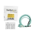 thumbnail image 1 of StarTech.com MTP to LC Breakout Cable - 15 ft / 5m - OM3 Multimode - 40Gb - Pull Tab - Plenum - MPO / MTP Connector - Fiber Optic Cable (MPO8LCPL5M) - Breakout cable - MTP/MPO multi-mode (F) push/pull to LC multi-mode (M) push/pull - 5 m - fiber optic - 50 / 125 micron - OM3 - plenum - aqua, 1 of 6