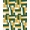 Green, Pattern 1, variant on ODIKA 8'x10' Washable Area Rug Non-Shedding, Easy Care, Geometric Tapered Forms Balanced Composition Covering Hallway for King Size Bedroom Under Bed, Master Suite