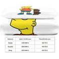 thumbnail image 4 of The_simpsons Bedding Set, Microfiber Animation Bedding Set Hypoallergenic Duvet Covers With Pillowcases (animation Characters, Single 135*200 Cm, 4 of 5
