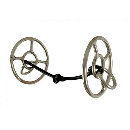 Showman Double Ring Sweet Iron Snaffle Bit