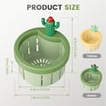 thumbnail image 2 of Cactus Drain Catcher, 2025 Upgraded Kitchen Sink Drain Strainer, Pop up Universal Stainless Steel Sink Stoppers, Automatic Pressing Anti-Clogging Waste Collector Filter for Home Use, 2 of 8