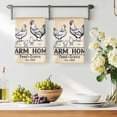 thumbnail image 3 of Farm Chicken Kitchen Towels Set of 3, Vintage Country Cabin Animals Text Absorbent Dish Towels for Kitchen, Microfiber Hand Towel, Quick Drying Tea Towel for Cleaning Decorative Dishcloths, 3 of 7