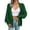 Green, variant on Vedolay Fall Tops for Women Casual Open Front Long Sleeve Work Business Lapel Jacket with Pockets,Green L