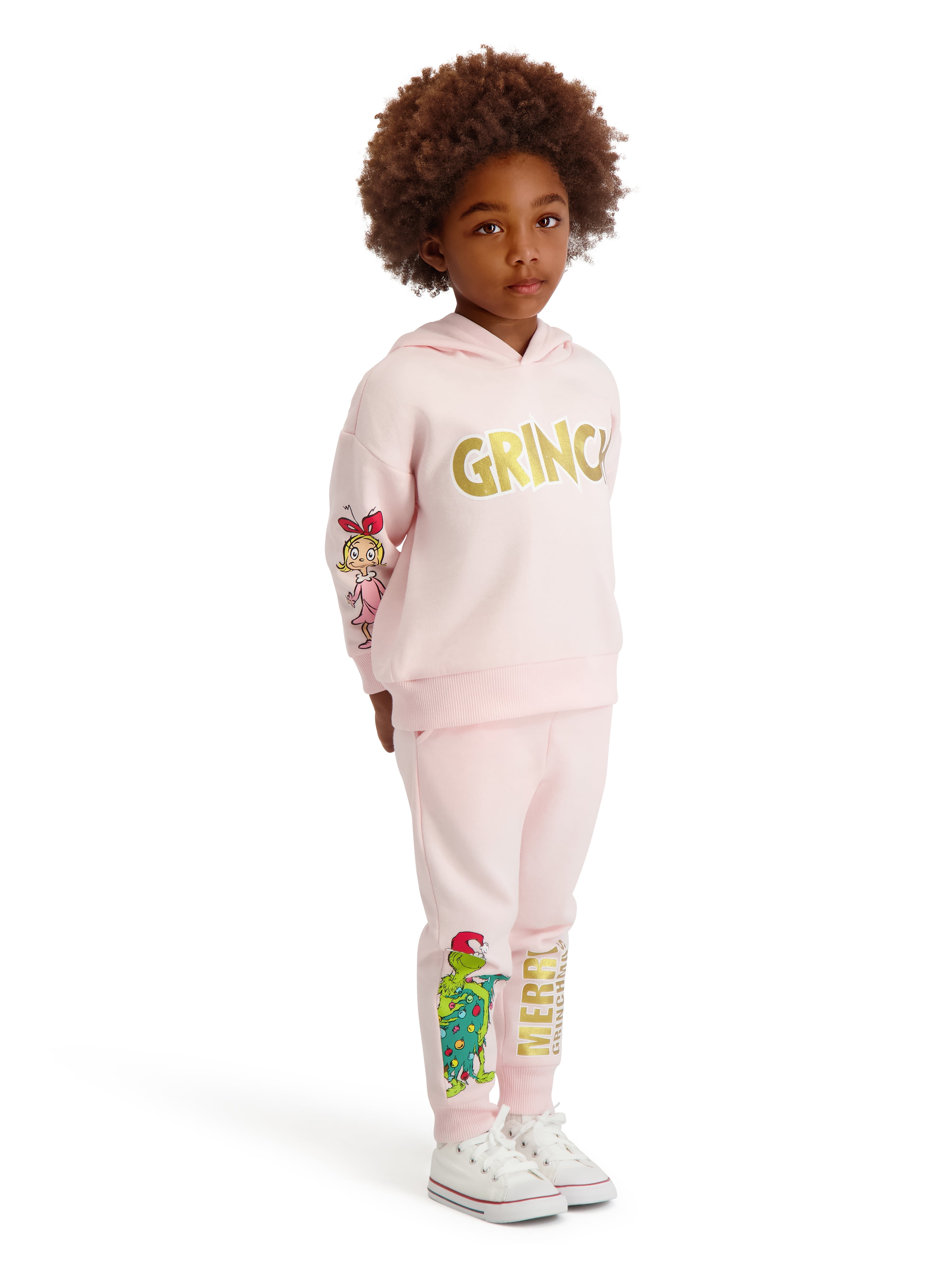 Dr. Seuss The Grinch Toddler Girl Sweatshirt and Jogger Set, Sizes 2T-5T