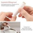 thumbnail image 4 of Plastic Twist up Lip Balm Tube Compact Multipurpose Empty Lipstick Tube With Filling Tray Spatula for DIY Chapstick Solid Perfume, 4 of 10