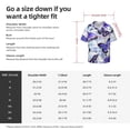 thumbnail image 5 of Honeii 's Butterflies for men's short-sleeved button-up collared shirt featuring a pocket, perfect for beach vacations, and travel adventures., 5 of 5