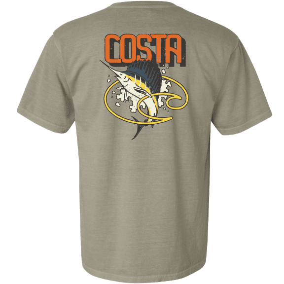 COSTA Jumping Sail Sleeve Sandstone, Large Short Sleeve Shirt