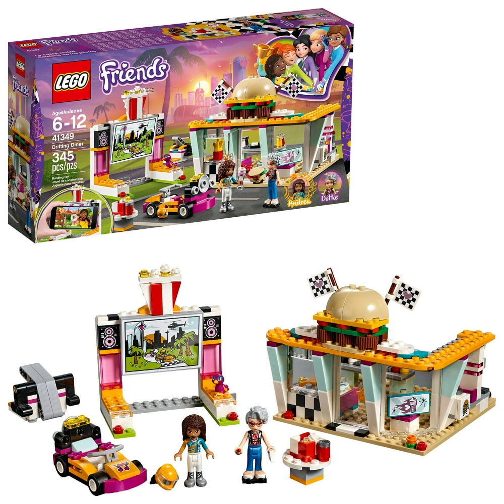 LEGO Friends Drifting Diner 41349 Building Set (345 Pieces) Walmart