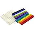 thumbnail image 2 of Paquete de 100 bloques de cubos de plástico multienlace con tablero para niños Zulema Cubos de conteo de enlaces matemáticos, 2 of 8