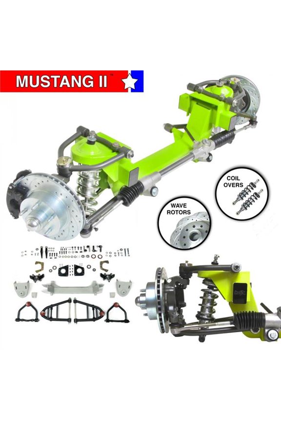 Helix Suspension Brakes & Steering II IFS Coil Over with Stock 5 x 4.75 Manual LHD Rack for 68-72 Chevy Nova Mustang