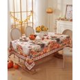 thumbnail image 4 of Fall Tablecloth for Rectangle Tables, 60 x 102 Inch Spill-Proof Autumn Pumpkin Turkey Table Cloth, Oblong Tablecloths for Thanksgiving Decor, Home, Dinner, Kitchen, 4 of 6