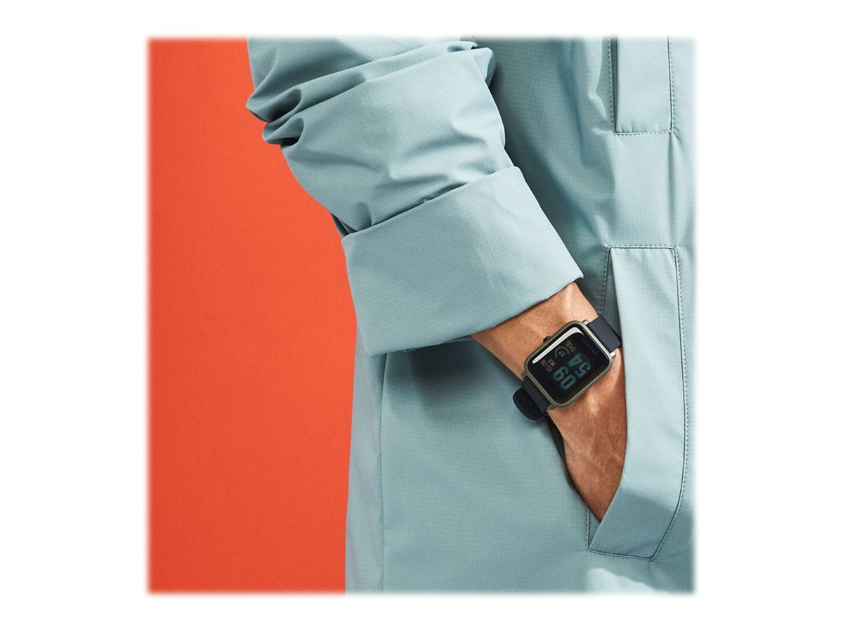 Amazfit Bip Onyx Black smart watch with strap black display 1.28 Bluetooth 1.09 oz Walmart