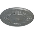 thumbnail image 3 of Ekena Millwork 27"OD x 1 1/8"P Flower Ceiling Medallion (Fits Canopies up to 3 7/8"), Hand-Painted Platinum, 3 of 6