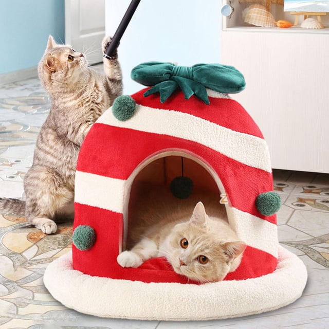 Casa para gatos Fernando Cabaña para Gatitos escondite cojín Suave extraíble y lavable