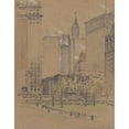 thumbnail image 3 of Joseph Pennell 15x18 Black Modern Framed Museum Art Print Titled - New York, the Old and the New (C. 1910s), 3 of 5