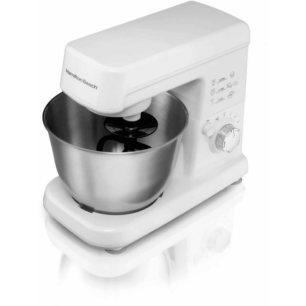 Hamilton Beach 3.5 Quart Orbital Stand Mixer, White