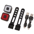 thumbnail image 1 of Luz de bicicleta Irfora 2 uds luces traseras recargables USB para bicicleta LED lámpara trasera trasera para bicicleta 6 modos de iluminación luz impermeable para ciclismo de carretera Irfora Luz de bicicleta, 1 of 7