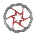 thumbnail image 2 of Bicycle MTB 160/180mm Stainless Rotors Disc Bike Brake Rotor Red 180, 2 of 9