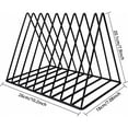 thumbnail image 2 of Triangle Desk Organizers, Heavy-Duty Iron Wire Desk Magazine Holder For Office Home Use, Gold Color 9 Slot Elegant File Organizer, 2 of 5