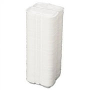 Foam Hot Dog Container, 7 3/8 x 3 9/16 x 2 1/4, White, 125/Bag, 4 Bags/Carton