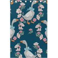 thumbnail image 4 of Coolnut Goose and Flowers Blackout Curtain for Bedroom, 2 Panels Thermal Insulated Blackout Drapes Long Darkening Curtains with Grommets for Living Room 55 x 84 Inch, 4 of 5